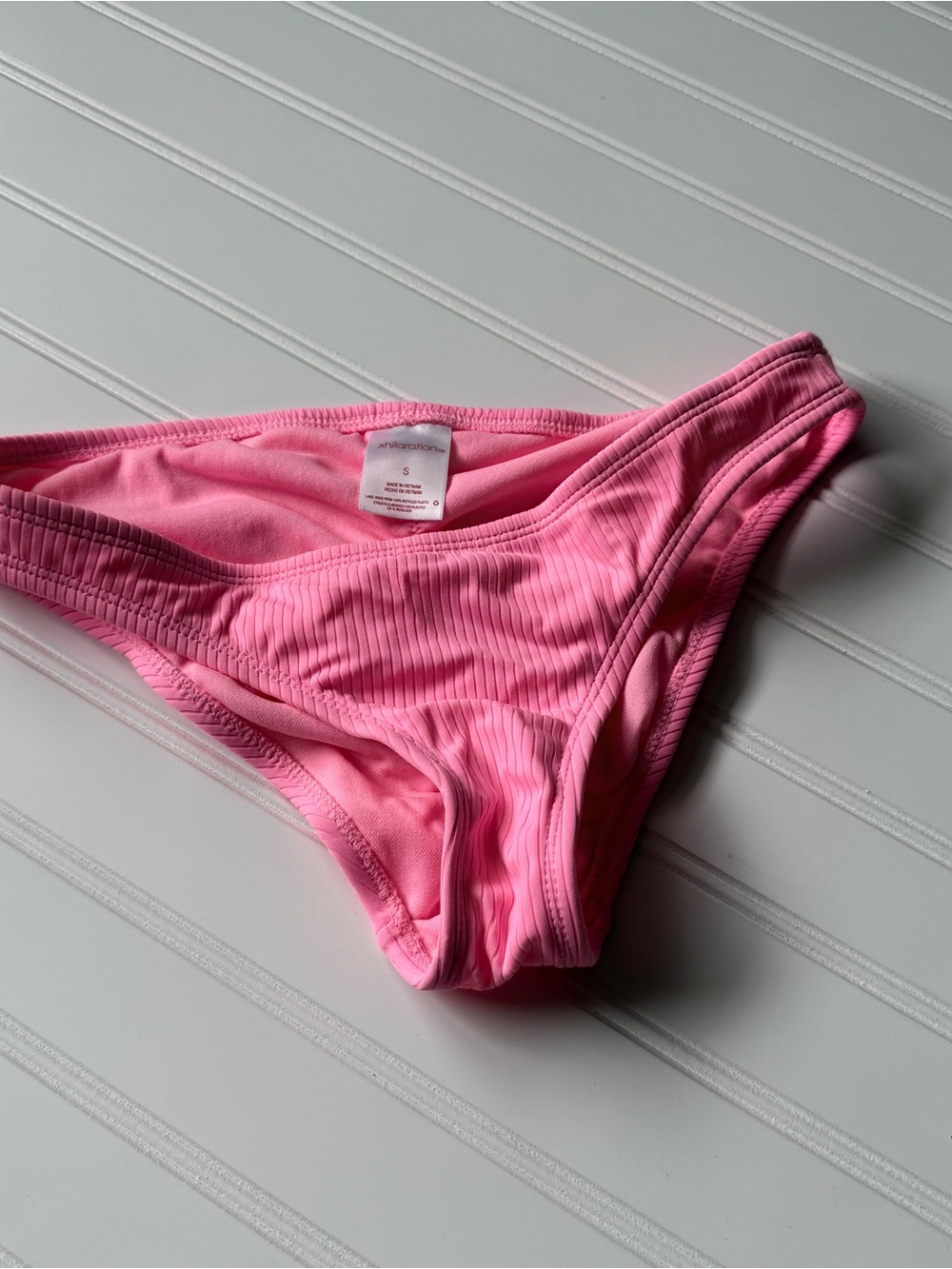 Xhilaration Pink Ribbed Bikini Bottom